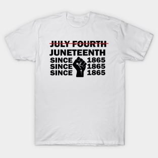 Juneteenth Independent Day Gift, July Fourth Design, African American Freedom Gift T-Shirt